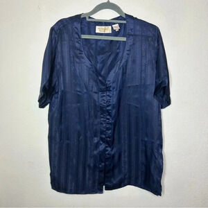 Victoria's Secret Vintage Gold Label Pajama Top Size Small